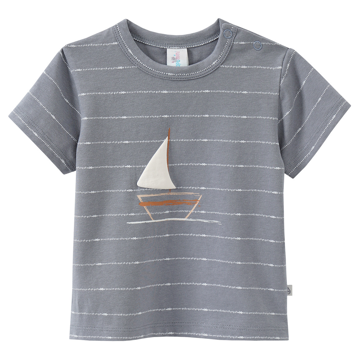 Newborn T-Shirt mit Segelboot-Print von Topomini