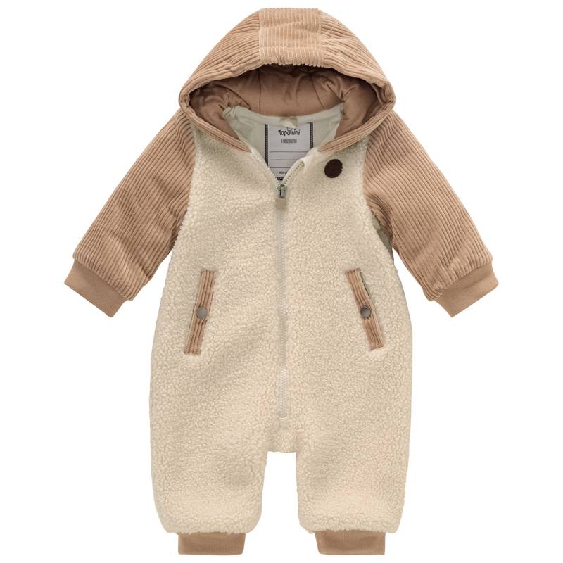 Newborn Teddyoverall mit Cord-Details von Topomini