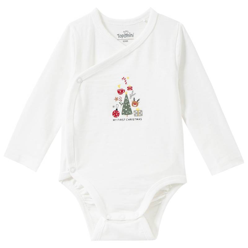 Newborn Weihnachtsbody im Wickel-Design Newborn Weihnachtsbody im Wickel-Design von Topomini