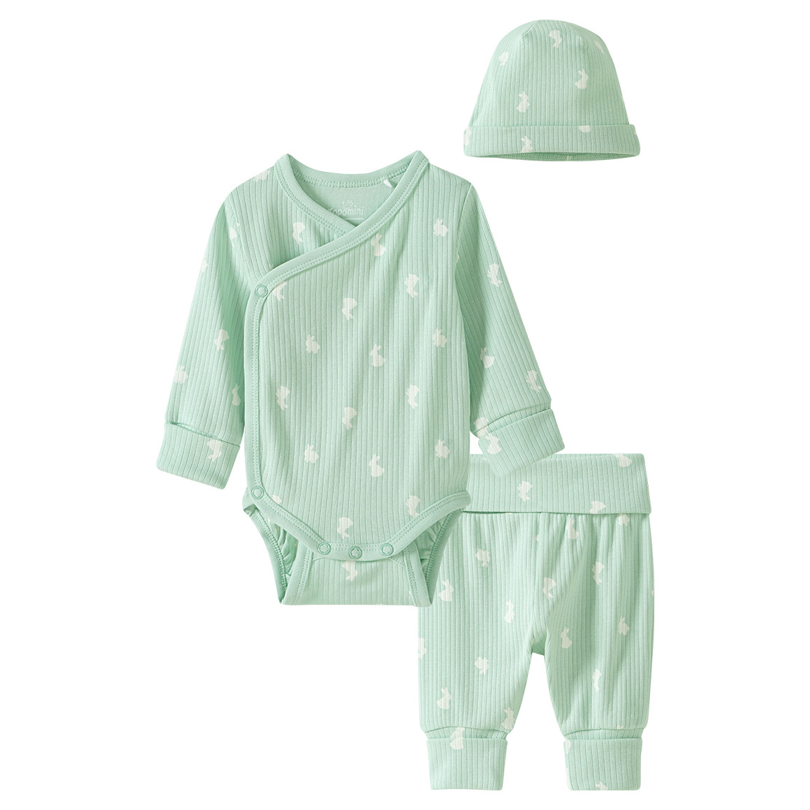 Newborn Wickelbody, Leggings und Mütze im Set Newborn Wickelbody, Leggings und Mütze im Set von Topomini