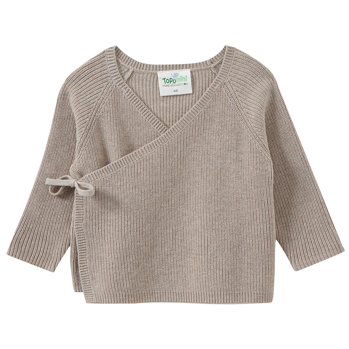 Newborn Wickeljacke aus Rippstrick von Topomini