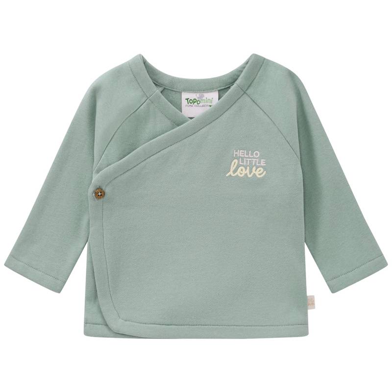 Newborn Wickeljacke mit gesticktem Schriftzug von Topomini