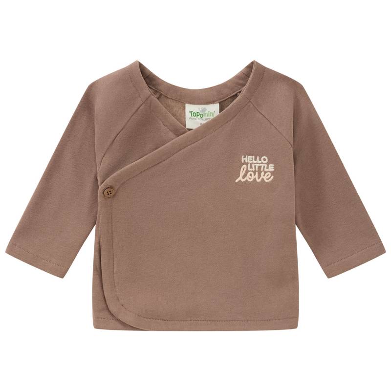 Newborn Wickeljacke mit gesticktem Schriftzug von Topomini
