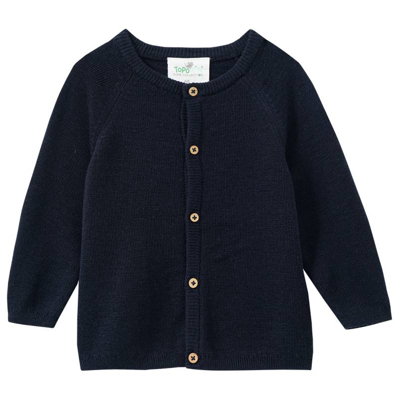 Newborn Woll-Strickjacke unifarben Newborn Woll-Strickjacke unifarben von Topomini