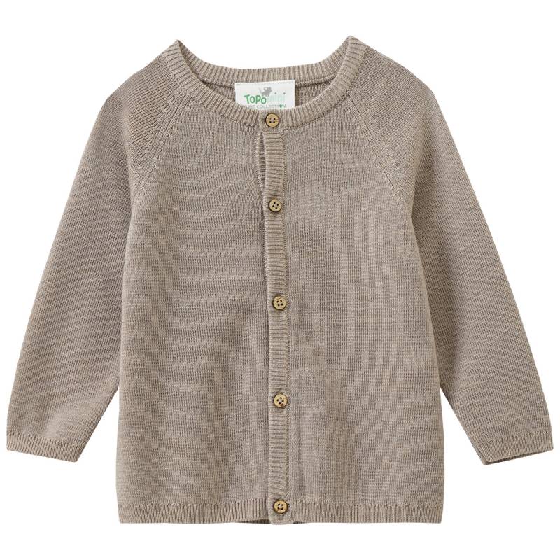 Newborn Woll-Strickjacke unifarben Newborn Woll-Strickjacke unifarben von Topomini