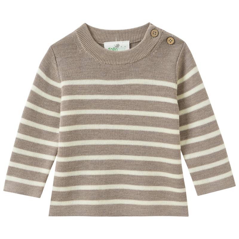 Newborn Woll-Strickpullover mit Streifen von Topomini
