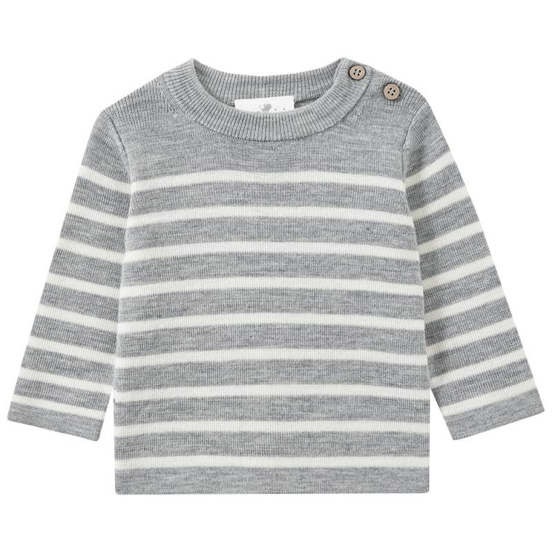 Newborn Woll-Strickpullover mit Streifen Newborn Woll-Strickpullover mit Streifen von Topomini