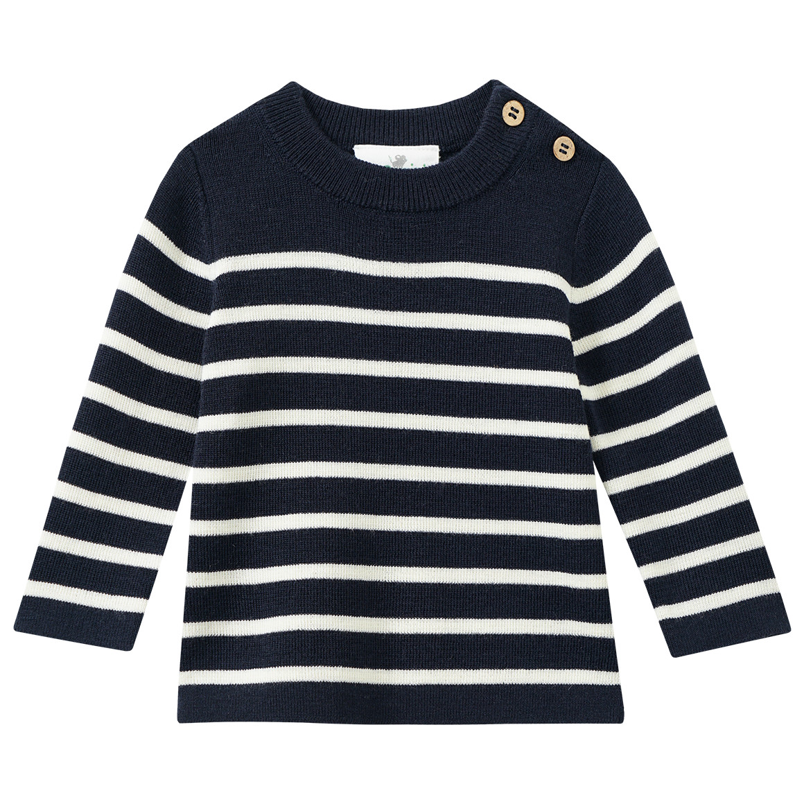 Newborn Woll-Strickpullover mit Streifen von Topomini