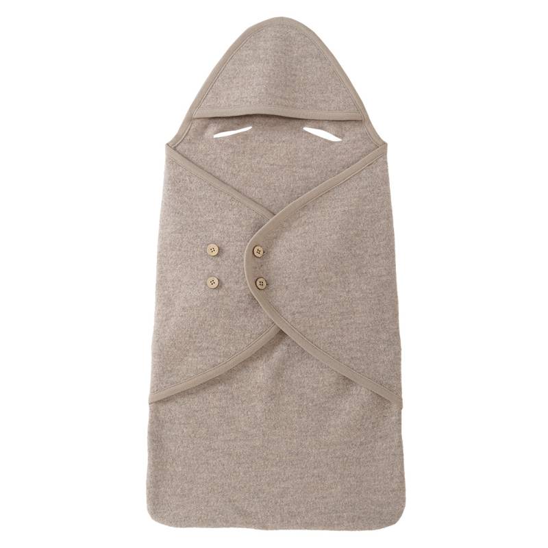 Newborn Wollwalk-Fußsack mit Kapuze von Topomini