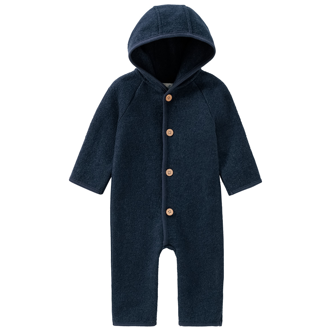 Newborn Wollwalk-Overall mit Umschlagbündchen Newborn Wollwalk-Overall mit Umschlagbündchen von Topomini