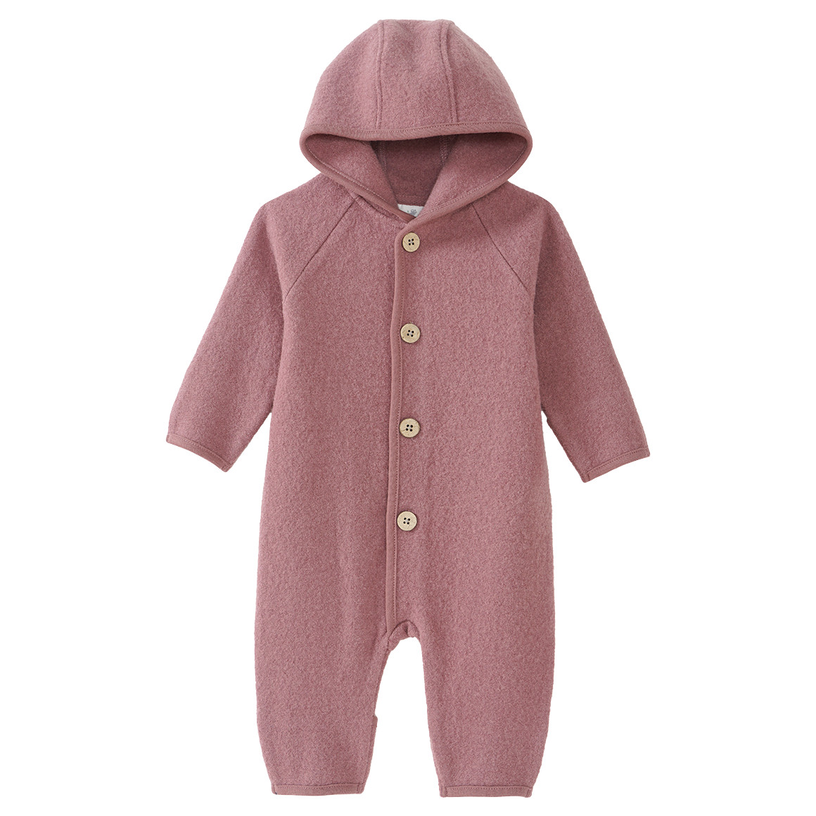 Newborn Wollwalk-Overall mit Umschlagbündchen von Topomini