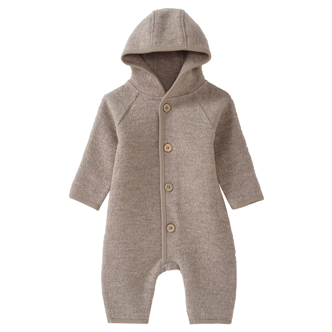 Newborn Wollwalk-Overall mit Umschlagbündchen von Topomini