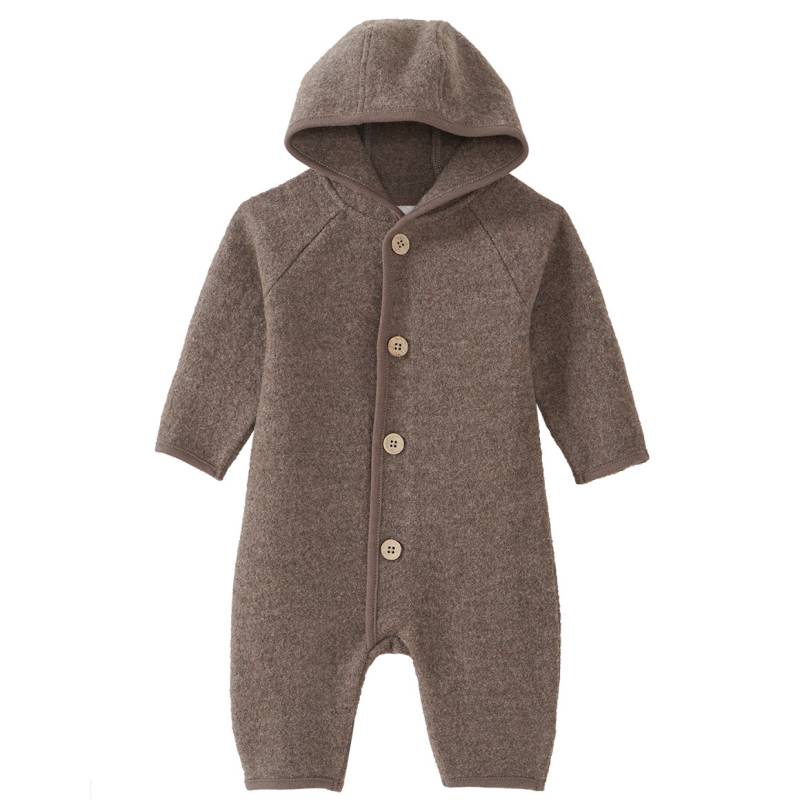 Newborn Wollwalk-Overall mit Umschlagbündchen von Topomini