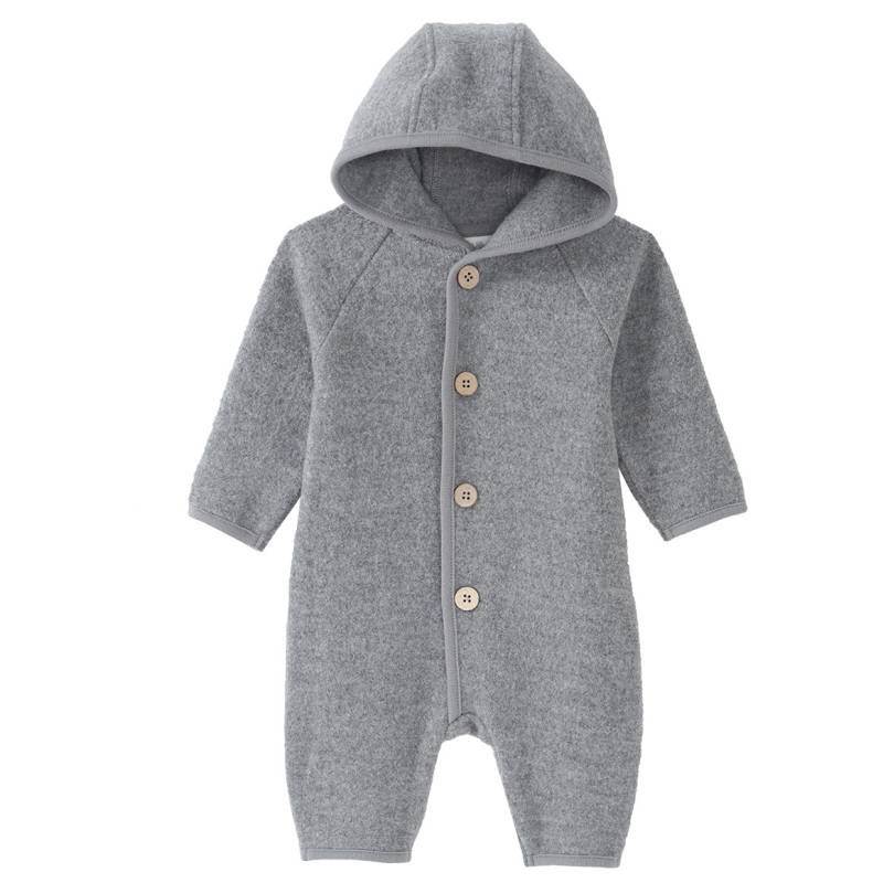 Newborn Wollwalk-Overall mit Umschlagbündchen Newborn Wollwalk-Overall mit Umschlagbündchen von Topomini