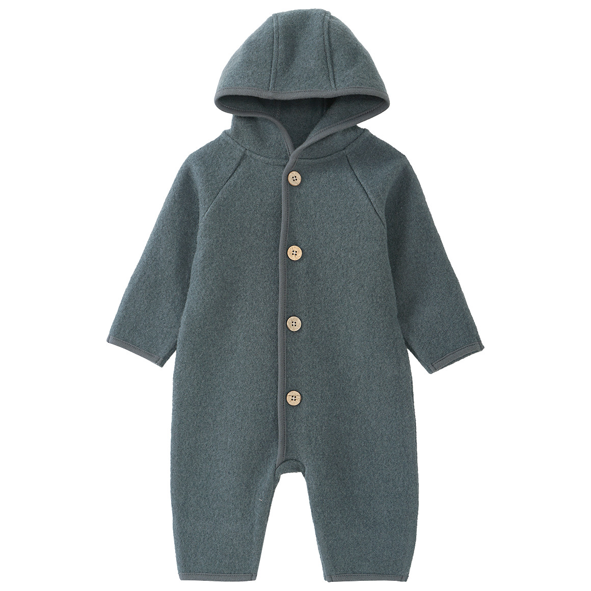 Newborn Wollwalk-Overall mit Umschlagbündchen Newborn Wollwalk-Overall mit Umschlagbündchen von Topomini