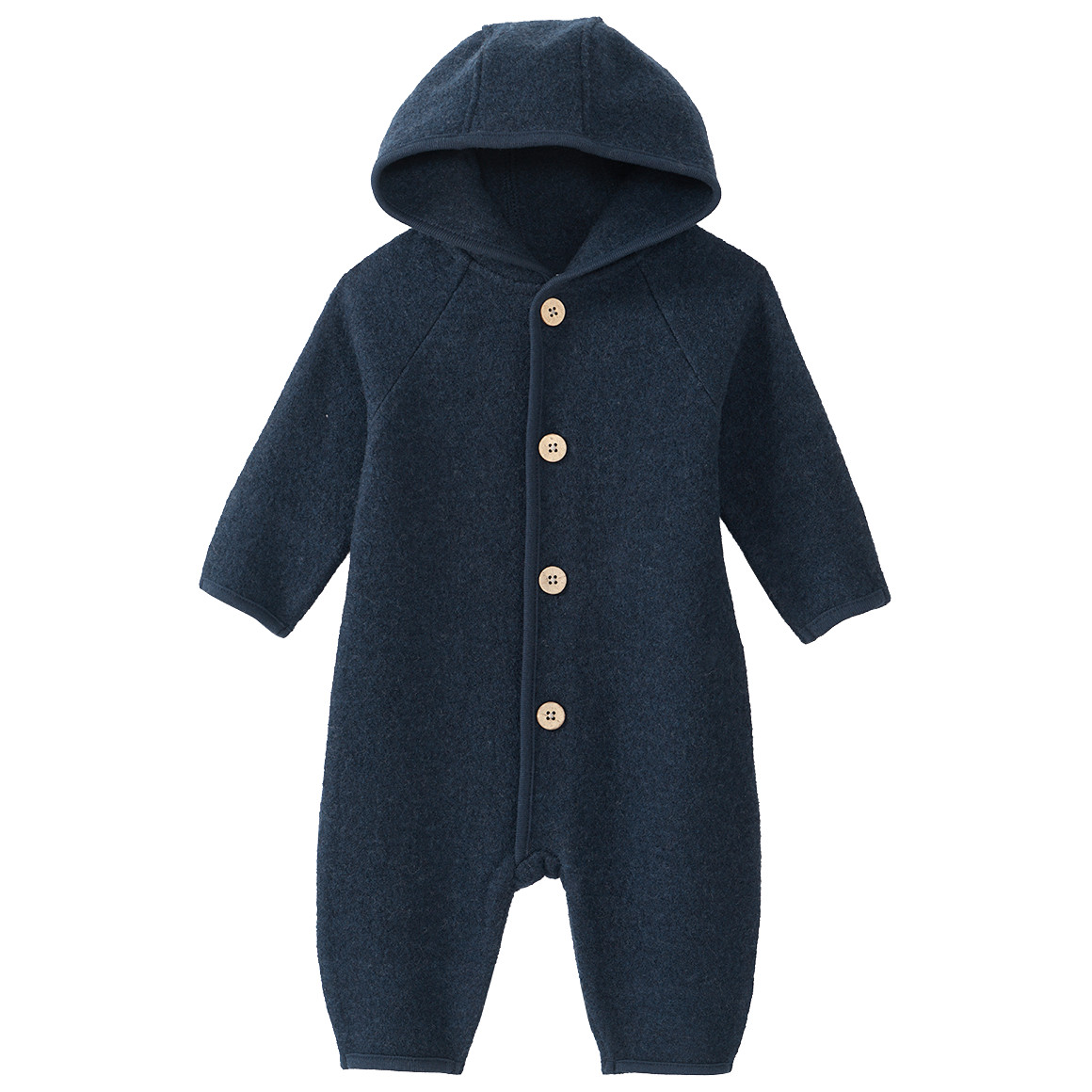 Newborn Wollwalk-Overall mit Umschlagbündchen Newborn Wollwalk-Overall mit Umschlagbündchen von Topomini
