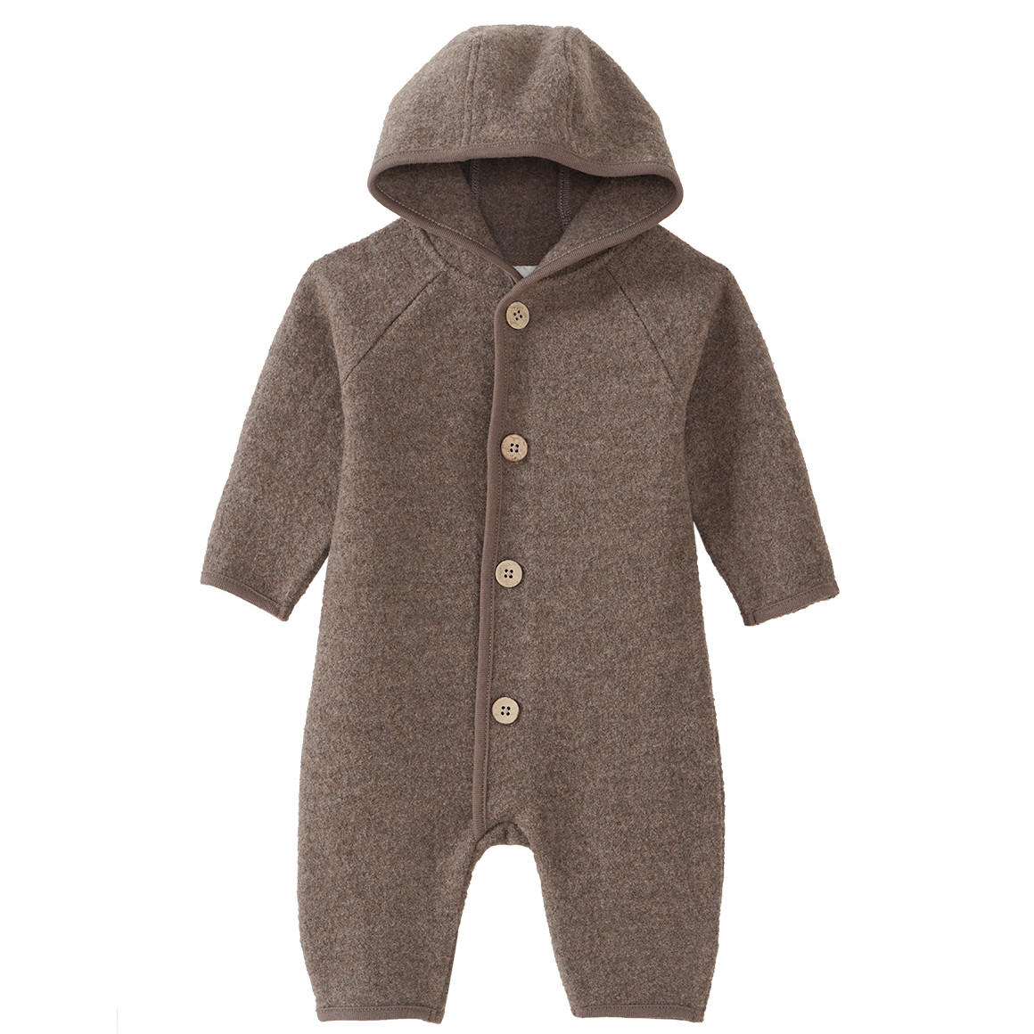 Newborn Wollwalk-Overall mit Umschlagbündchen Newborn Wollwalk-Overall mit Umschlagbündchen von Topomini