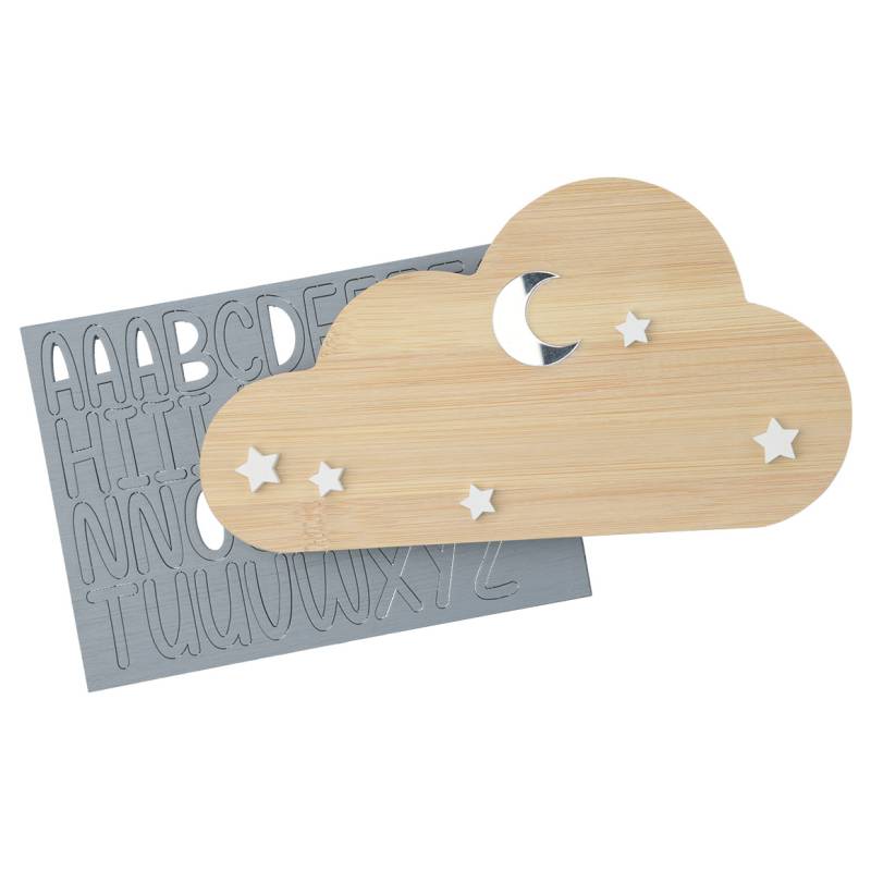 Wand-Deko Wolke personalisierbar von Topomini