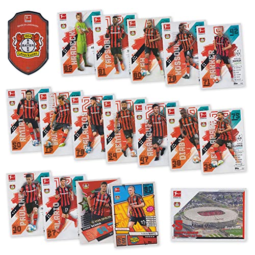Match Attax Fußball Bundesliga 2021/2022 - B04 Leverkusen Sammelkarten Set - 18 Karten inkl. Stadion Club u.a. von Topps (Sammelkarten Set)