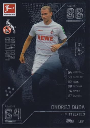 Match Attax Fußball Bundesliga 2021/2022 - Limited Edition Karten LE Einzelauswahl (LE14 - Ondrej Duda) von Topps (Sammelkarten Set)