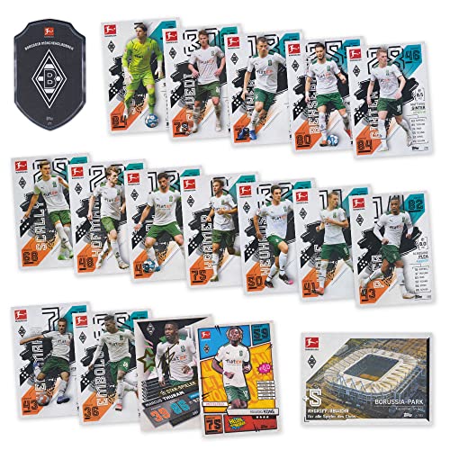 Match Attax Fußball Bundesliga 2021/2022 - Mönchengladbach Sammelkarten Set - 18 Karten inkl. Stadion Club u.a. von Topps (Sammelkarten Set)