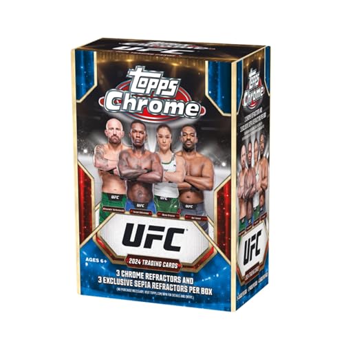 Topps Chrome 2024 UFC Vorteilsbox: Mixed-Martial-Arts-Collectible-Cards - Trading Card - 489 Stück Topps Chrome 2024 UFC Vorteilsbox: Mixed-Martial-Arts-Collectible-Cards - Trading Card - 489 Stück von Topps Chrome