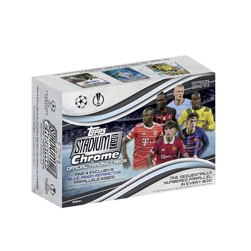 2022/23 Topps Stadium Club Chrome UEFA Club Competitions Soccer (Fussball) Giant Box von Topps
