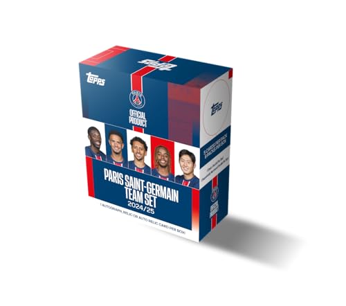 2024-25 Topps Paris Saint Germain Team-Set – Box (30 Karten) von Topps
