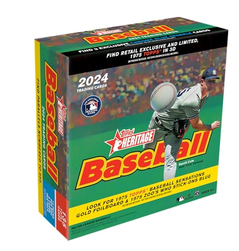 2024 Topps Heritage-Baseball-Monsterbox, 15 Packungen pro Box 2024 Topps Heritage-Baseball-Monsterbox, 15 Packungen pro Box von Topps