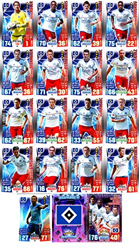 Match Attax Bundesliga 2015 2016 - Karten-Set Hamburger SV Cap Viererkette Clubkarte - Deutsch von Match Attax