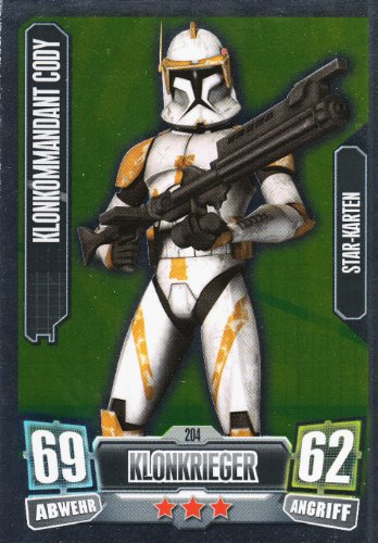 Star Wars Force Attax Serie 2 Einzelkarte 204 Klonkommandant Cody Klonkrieger... von Topps