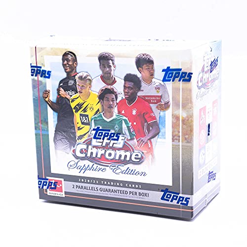 Topps 2020/21 Chrome Bundesliga Sapphire Soccer (Fussball) Hobby Box von Topps