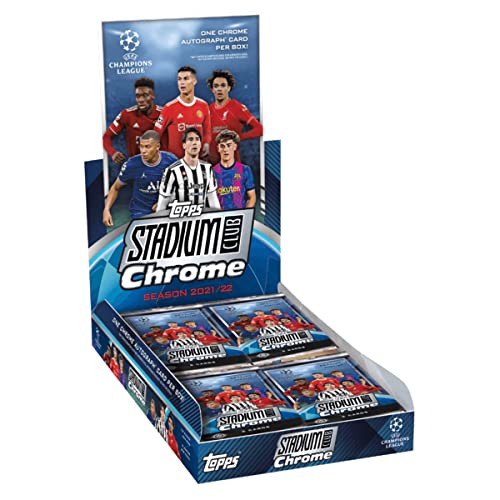 Topps 2021/22 UEFA Champions League Stadium Club Chrome Soccer (Fussball) Hobby Box von Topps