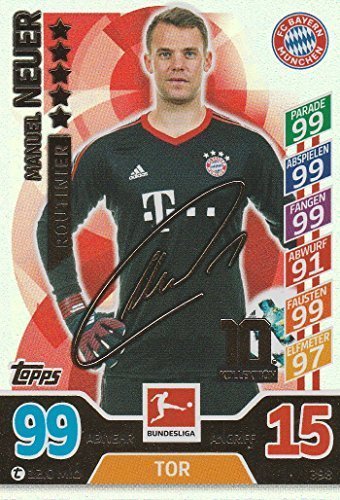Topps 398 - Manuel Neuer - Bayern München - - Routinier Match Attax Bundesliga 2017/2018 Topps 398 - Manuel Neuer - Bayern München - - Routinier Match Attax Bundesliga 2017/2018 von Topps