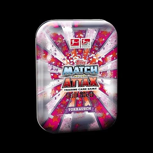 Topps Bundesliga Match Attax 24/25 - Mini Tin - Torrausch - enthält 42 Karten, darunter 3 Exklusive Allrounder Karten, 2 Black & White Pixel Pitch Karten und 2 Limited Edition Karten. Topps Bundesliga Match Attax 24/25 - Mini Tin - Torrausch - enthält 42 Karten, darunter 3 Exklusive Allrounder Karten, 2 Black & White Pixel Pitch Karten und 2 Limited Edition Karten. von Topps