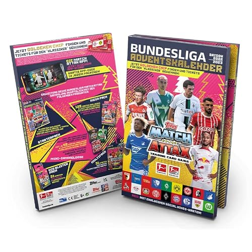 Topps Bundesliga Match Attax Fußball-Sammelkarten 2022/23 - Adventskalender von Topps