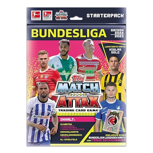Topps Bundesliga Match Attax Fußball-Sammelkarten 2022/23 - Starterpack von Topps