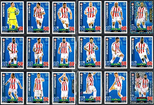 Topps Champions League Match Attax 15/16 Olympiacos Team Base Set 2015/2016 Including Star Player & Duo Trading Cards von Topps