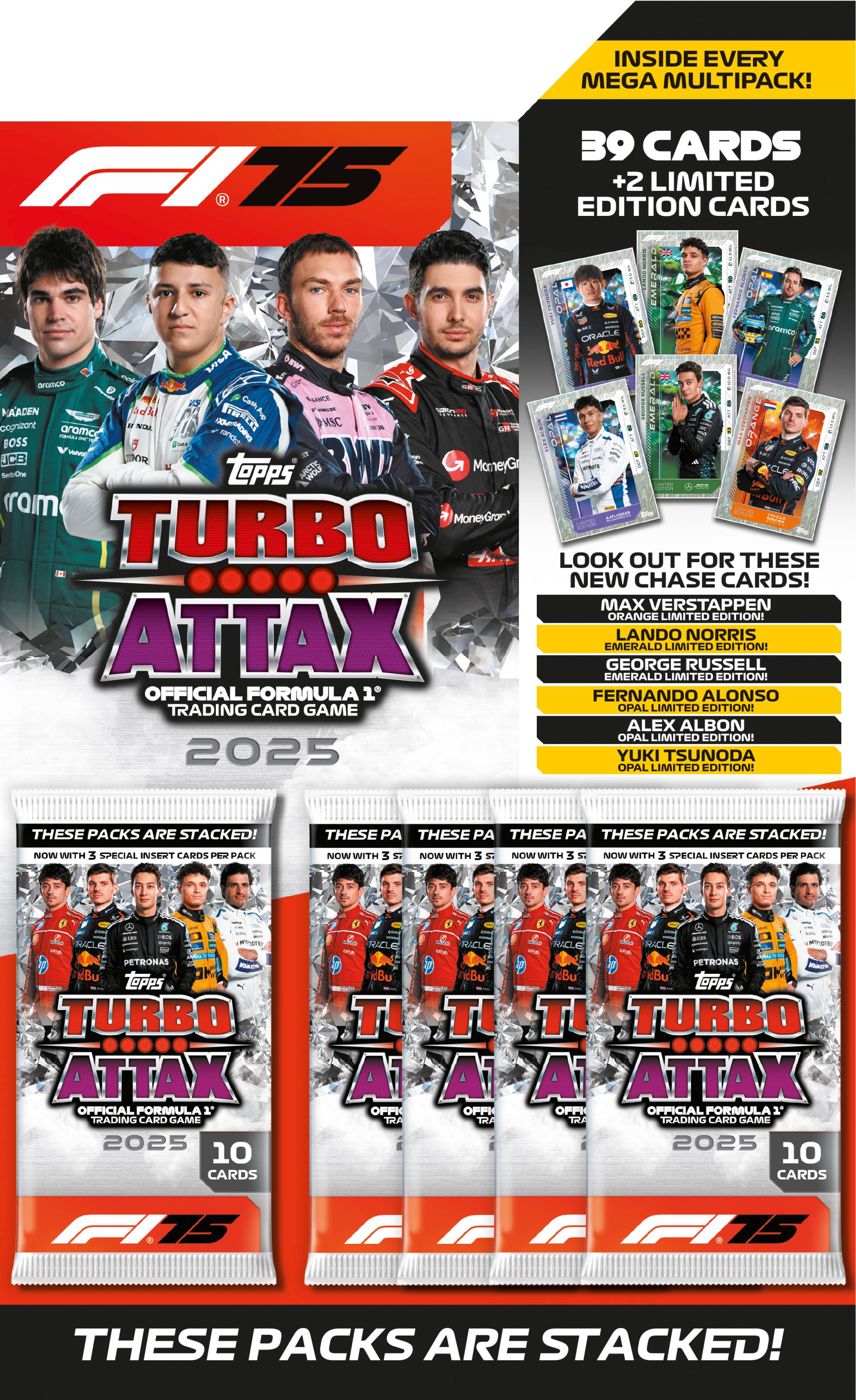 Topps Formula 1 Sammelkarten Turbo Attax Mega Multi Pack von Topps