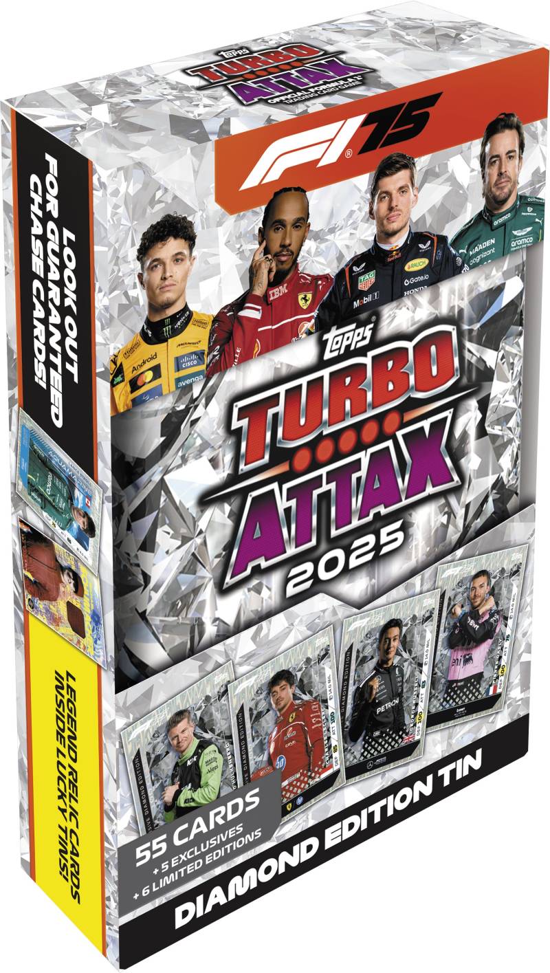 Topps Formula 1 Sammelkarten Turbo Attax Mega Tin Diamond Edition von Topps
