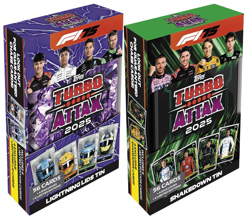 Topps Formula 1 Sammelkarten Turbo Attax Mega Tin Lightning Lids &  Shakedowns - Gemischt von Topps