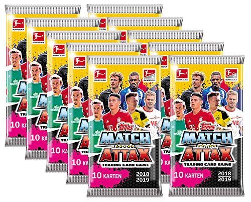 Topps Match Attax 2018/19 - 10 Booster - Deutsch von Topps