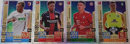 Topps Match Attax 2018/19 - 4X Club 100 Rodriguez- Max- Pavlenka- Bailey von Topps