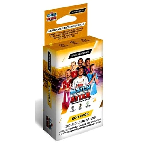 Topps Match Attax 2025/26 Sammelkarten-Kollektion – Eco Pack Topps Match Attax 2025/26 Sammelkarten-Kollektion – Eco Pack von Topps