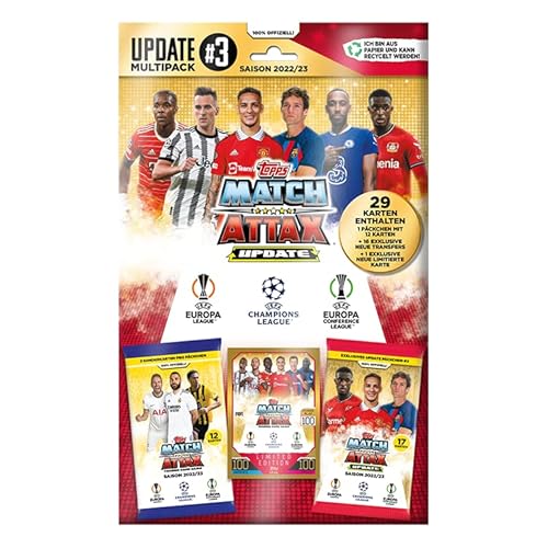 Topps Match Attax 22/23 - UEFA Champions League Fußballkarten | Update Multipack #3 Topps Match Attax 22/23 - UEFA Champions League Fußballkarten | Update Multipack #3 von Topps
