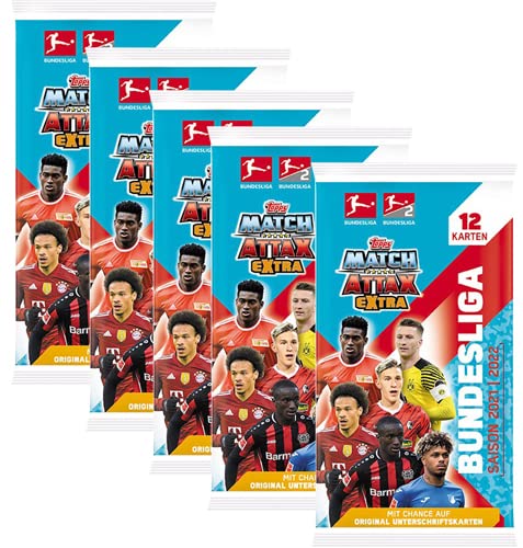 Topps Match Attax Extra Bundesliga Saison 2021/22 (5X Sammeltüten) von Topps