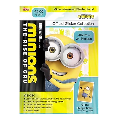 Topps Minions Rise of Gru Sticker-Kollektion - Starter-Pack von Topps