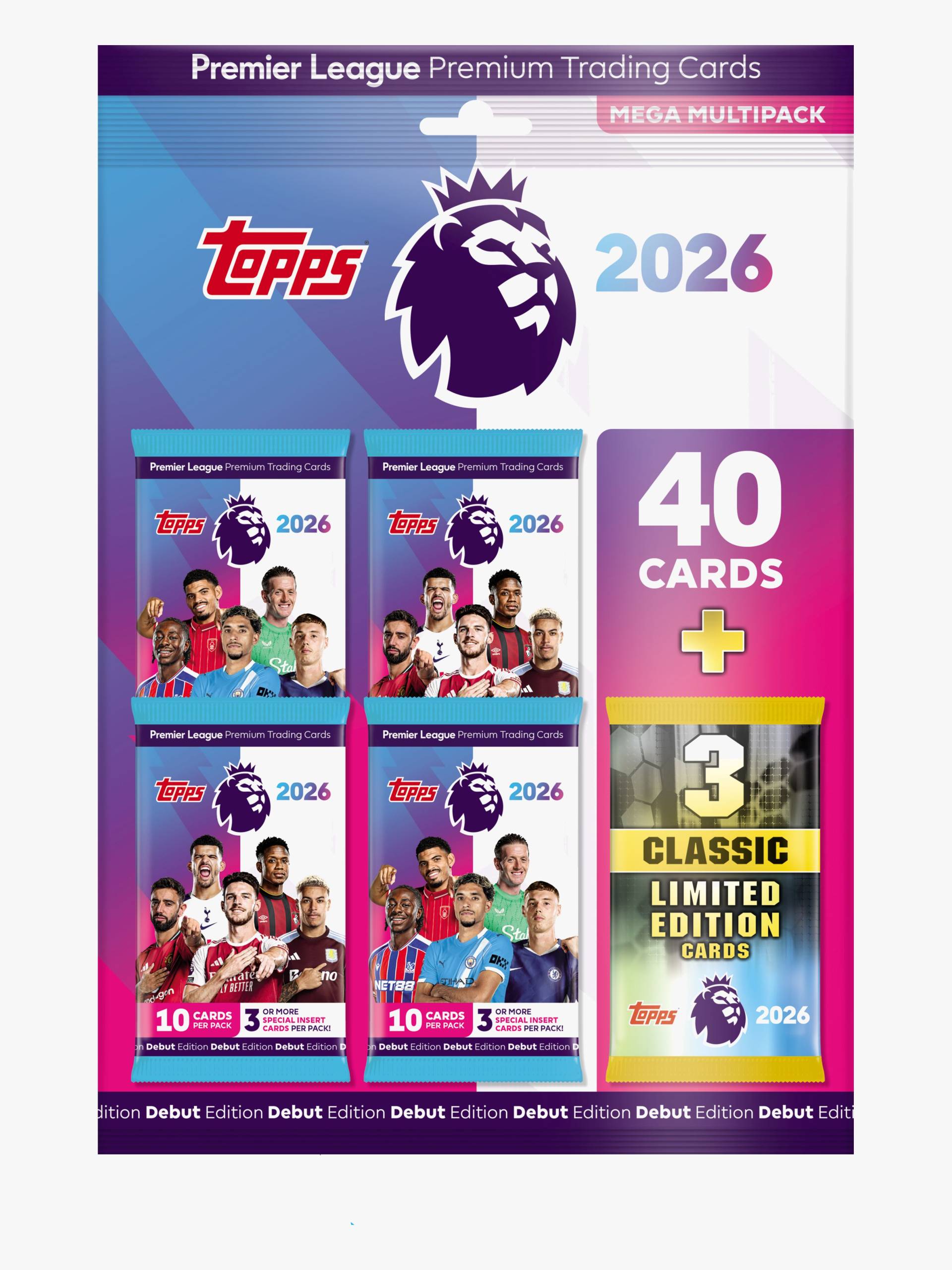 Topps Premier League Sammelkarten Mega Multipack 43 Teile Topps Premier League Sammelkarten Mega Multipack 43 Teile von Topps