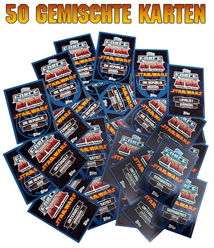 Topps - Star Wars Force Attax - SERIE 4 - 50 gemischte Base Karten von Topps