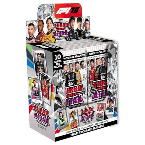 Topps Turbo Attax Formel 1 2025 - Full Box - Enthält 24 Päckchen Turbo Attax (240 Karten) von Topps